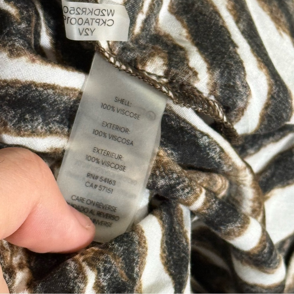 Calvin Klein Zebra Print Pants Pleated Size 3X NWT Animal
Print Multicolor - Picture 7 of 7
